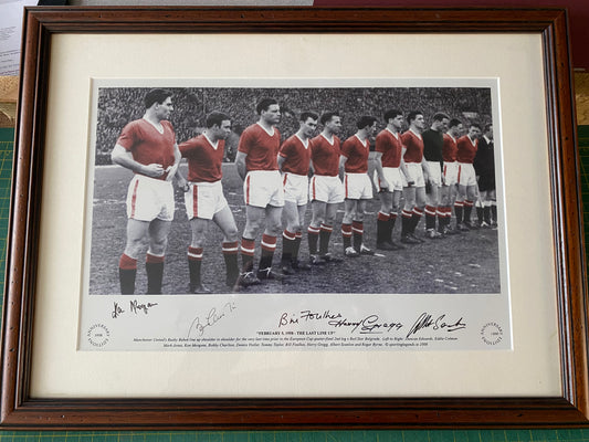 Manchester United 1958 Munich Air Disaster personally signed by 5