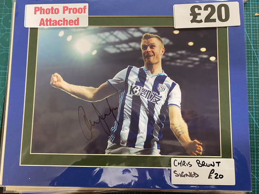 West Bromwich Albion Chris Brunt personally signed photograph