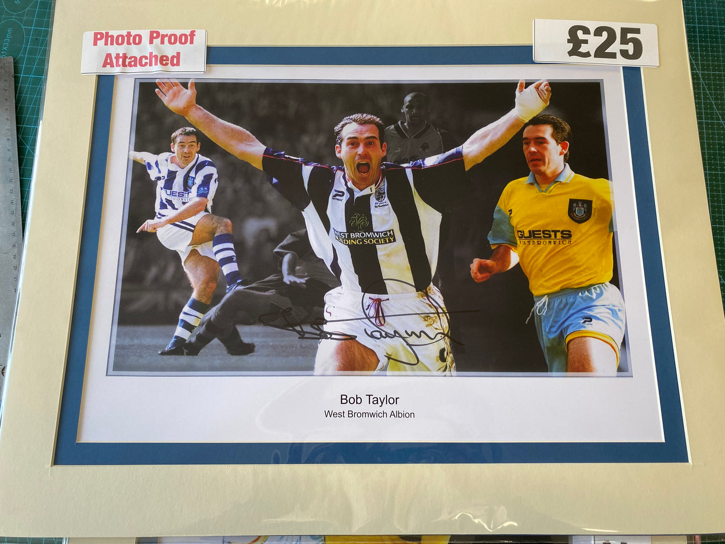 West Bromwich Albion Bob Taylor Personally signed limited edition print