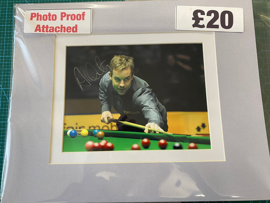 Snooker Ali Carter personally signed photograph