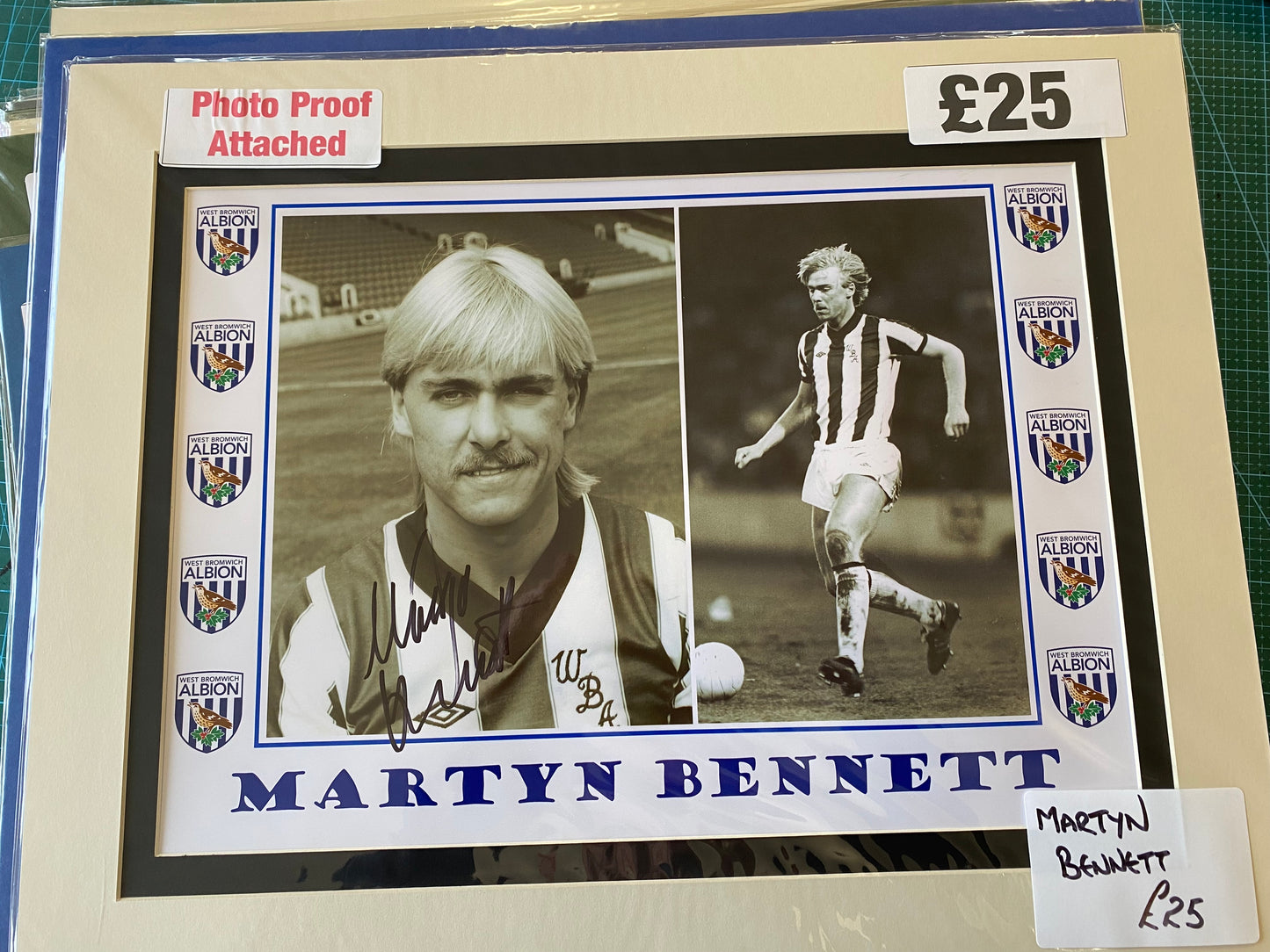 West Bromwich Albion Martyn Bennett personally signed photograph