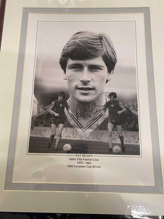 Aston Villa Pat Heard personally signed limited edition print