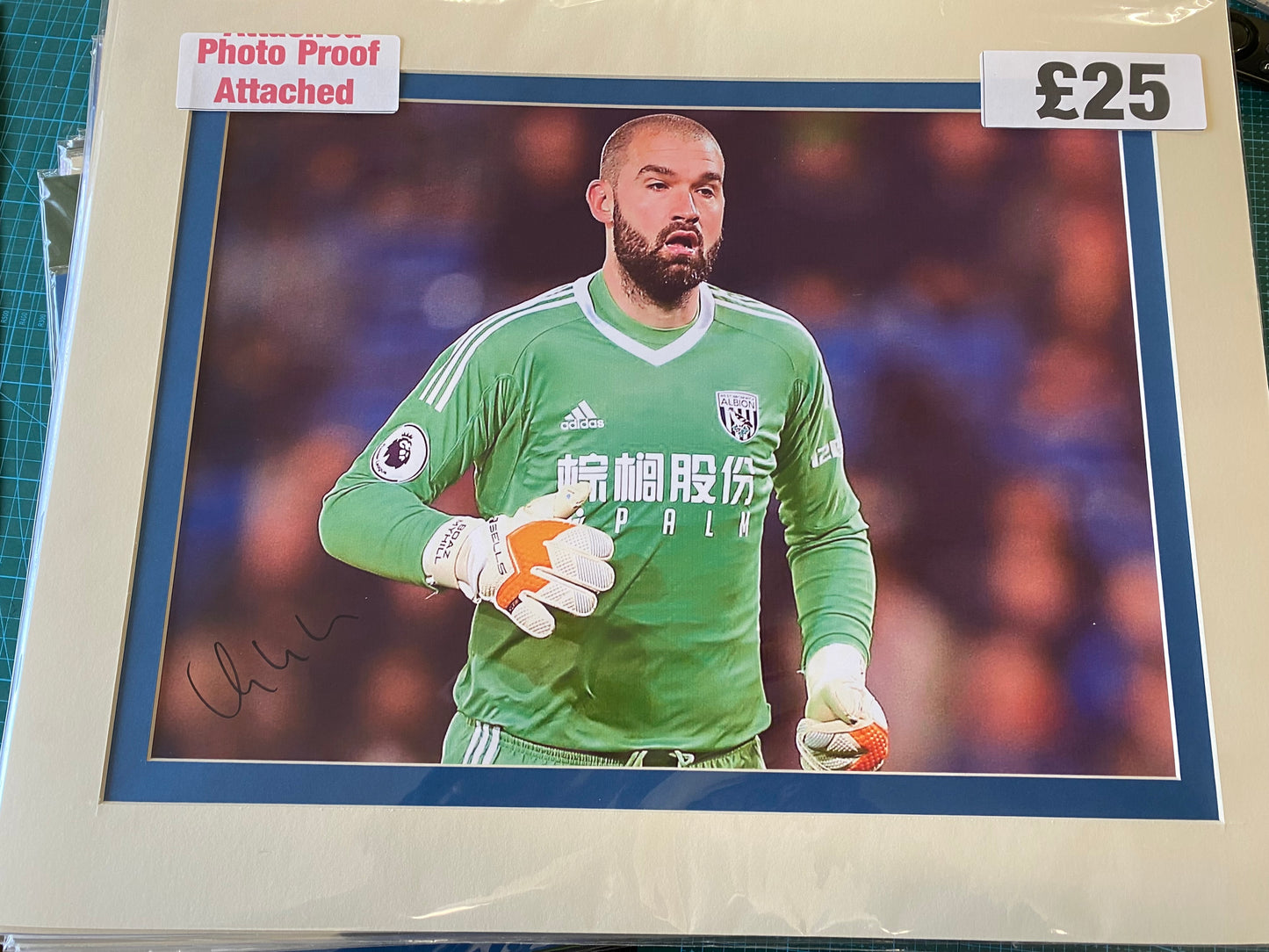 West Bromwich Albion Boaz Myhill personally signed photograph