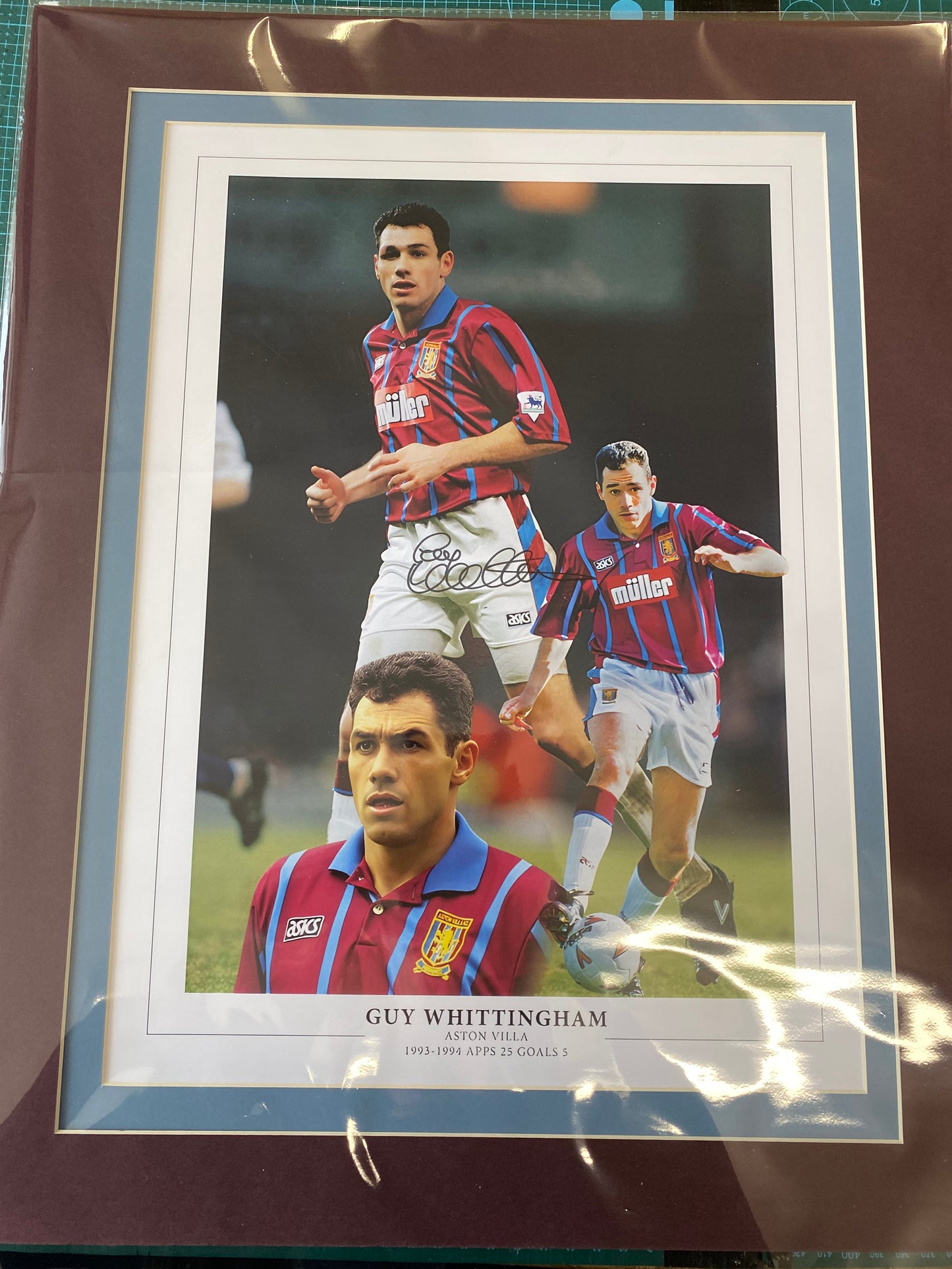 Aston Villa Guy Whittingham personally signed limited edition print