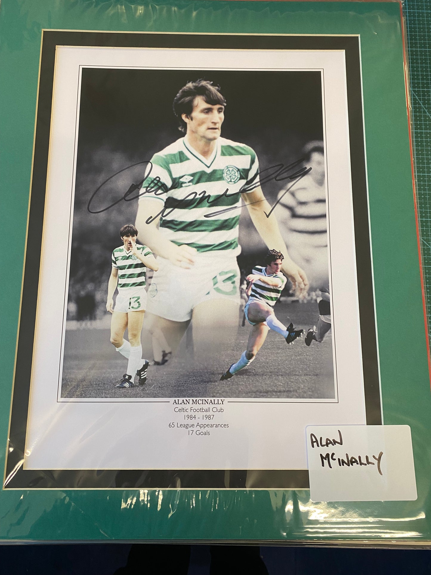 Celtic Alan Mcinally personally signed limited edition print