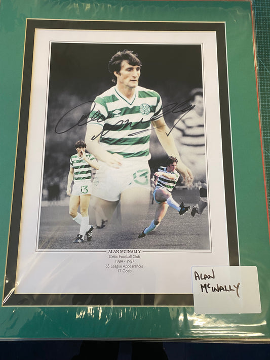 Celtic Alan Mcinally personally signed limited edition print