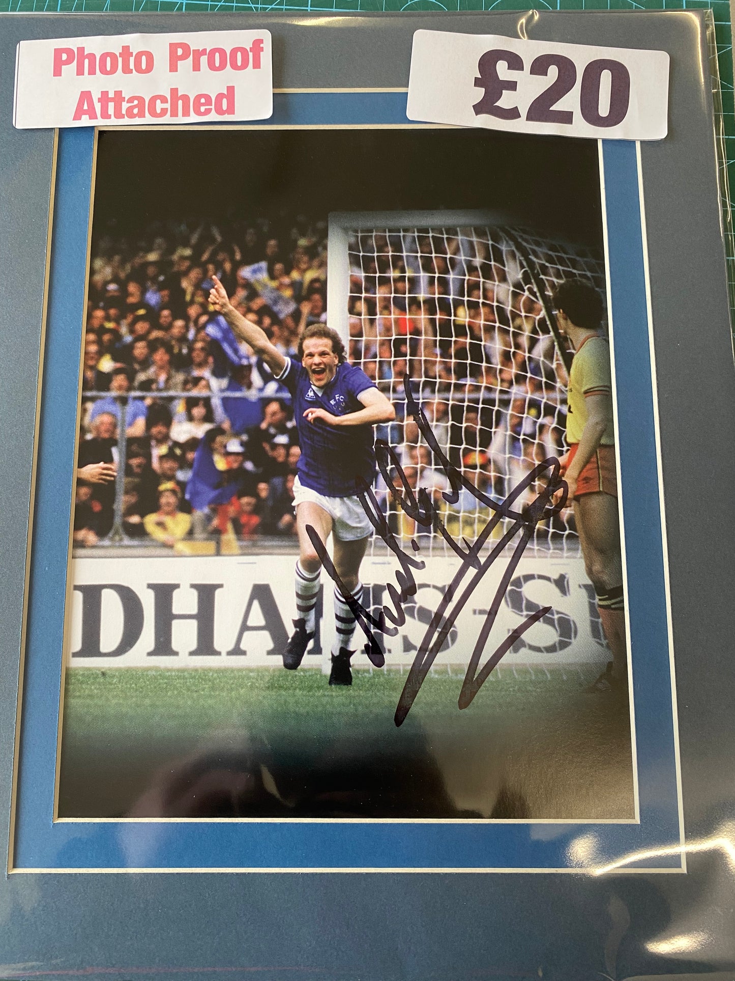 Everton Andy Gray personally signed photograph