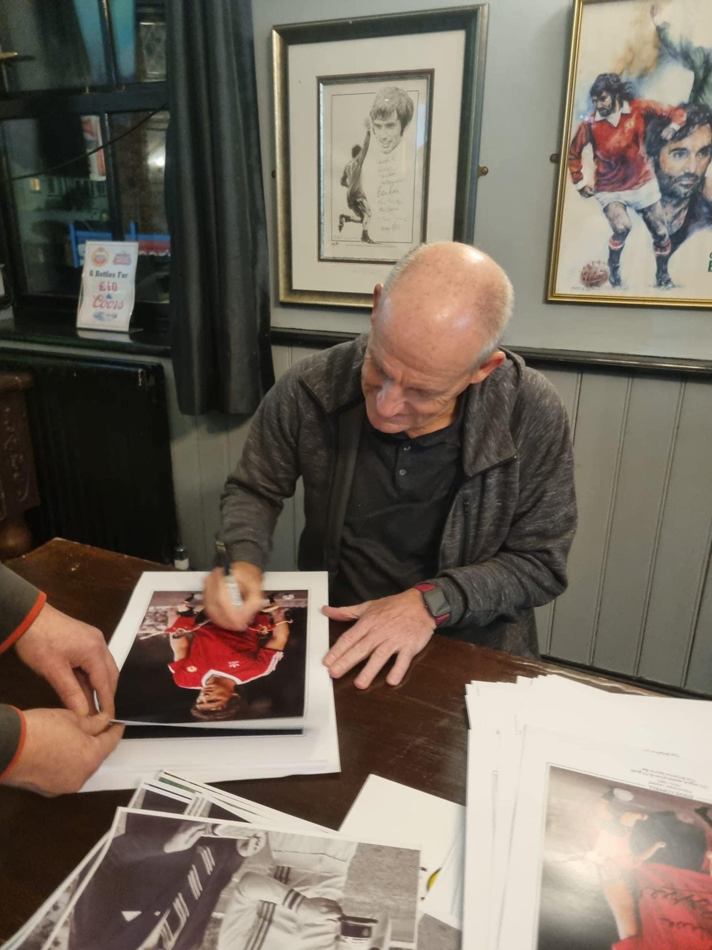 Manchester United & England Steve Coppell personally signed photograph