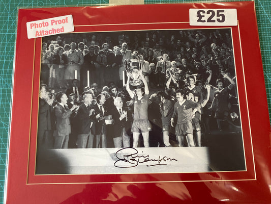 Liverpool Phil Thompson personally signed photograph