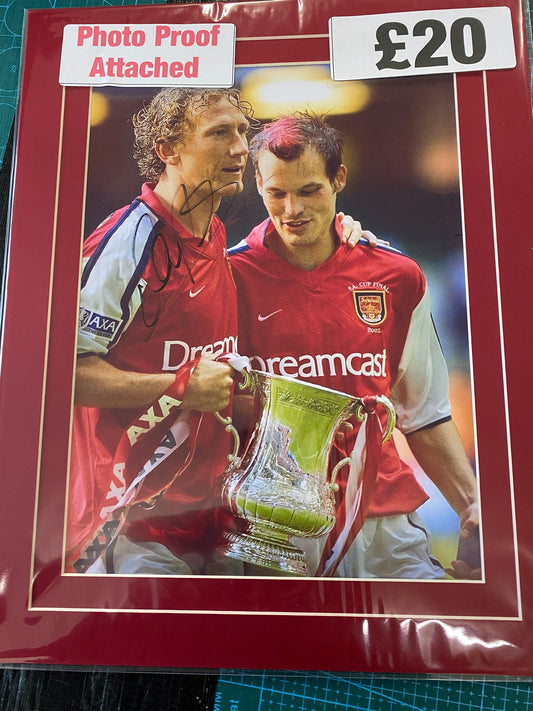 Arsenal Ray Parlour personally signed photograph