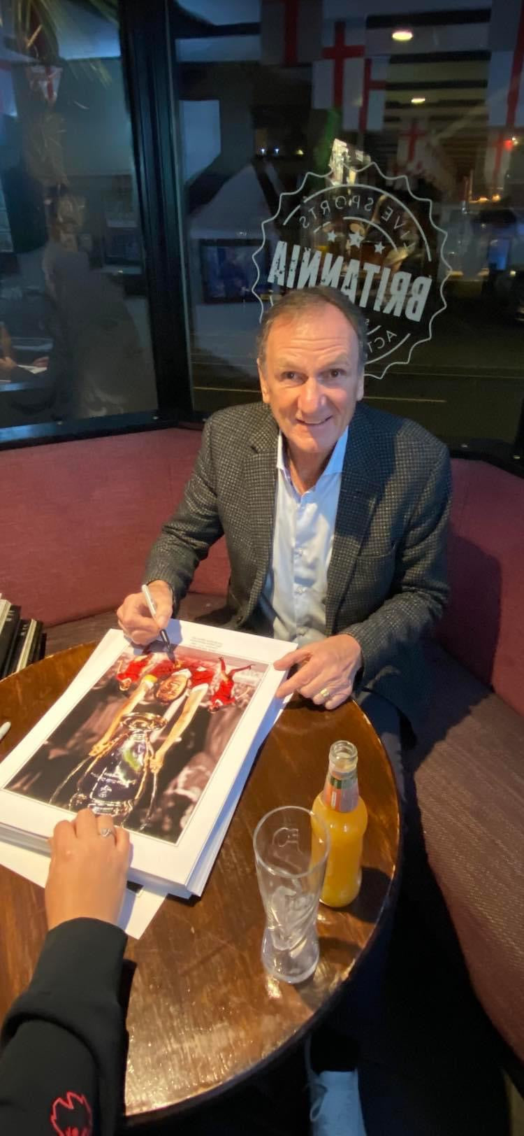 Phil Thompson Sticker Liverpool Legend Phil Thompson personally signed limited edition print ...