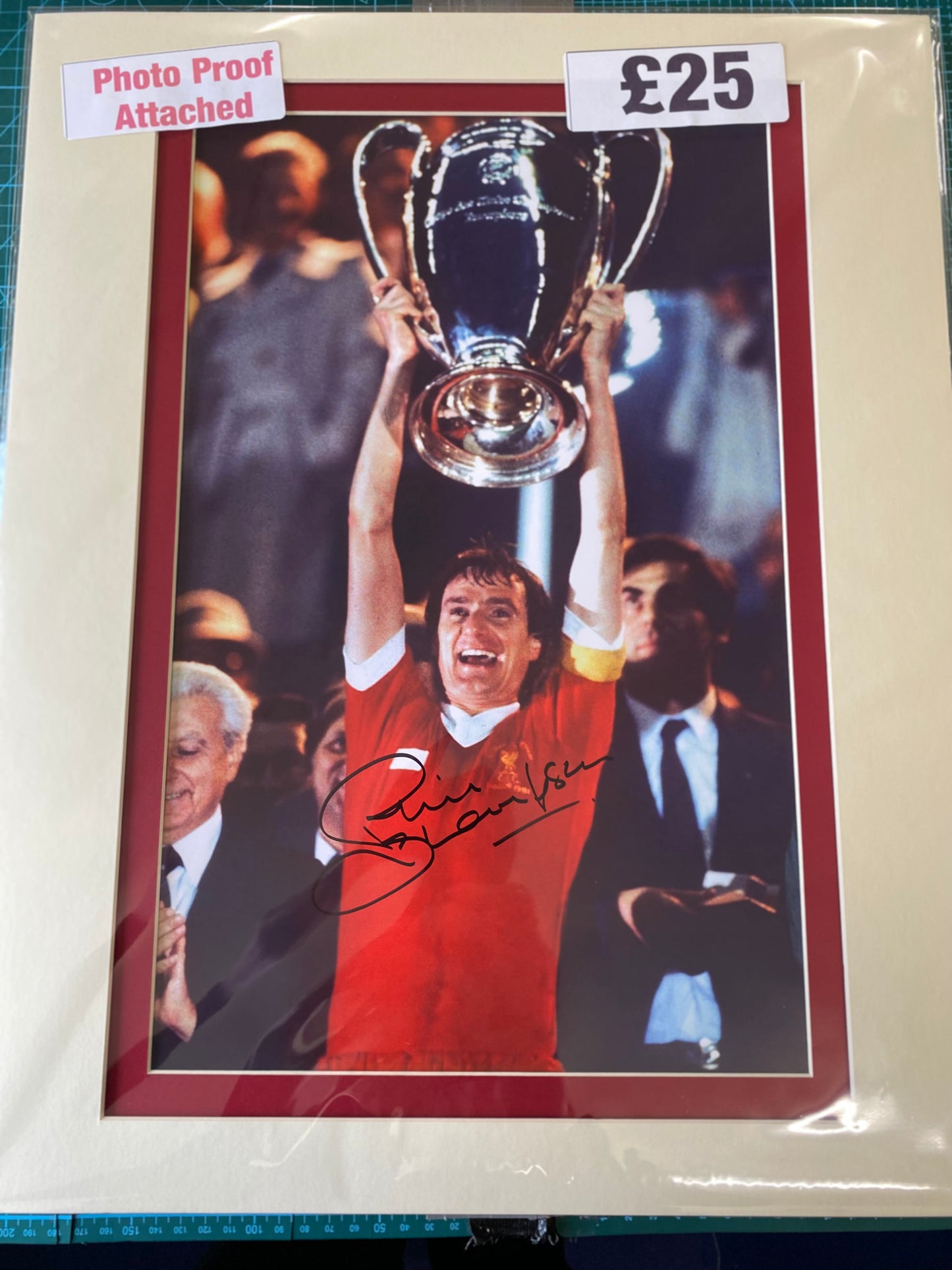 Liverpool Phil Thompson personally signed photograph