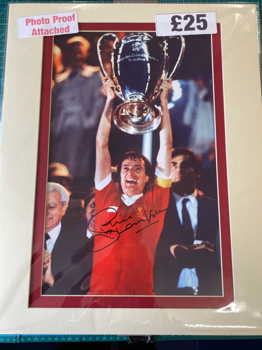 Liverpool Phil Thompson personally signed photograph