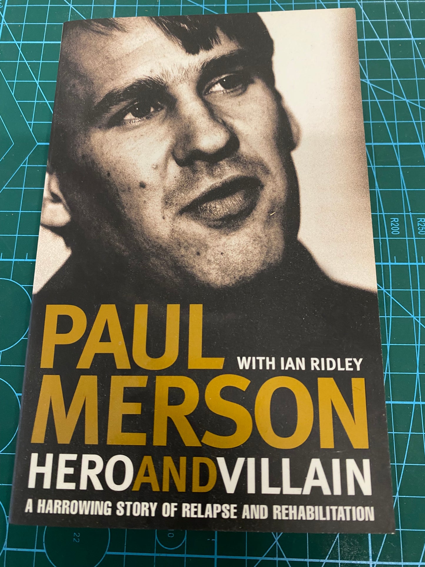 Arsenal, Aston Villa, Portsmouth Paul Merson personally signed autobiography Hero & Villain