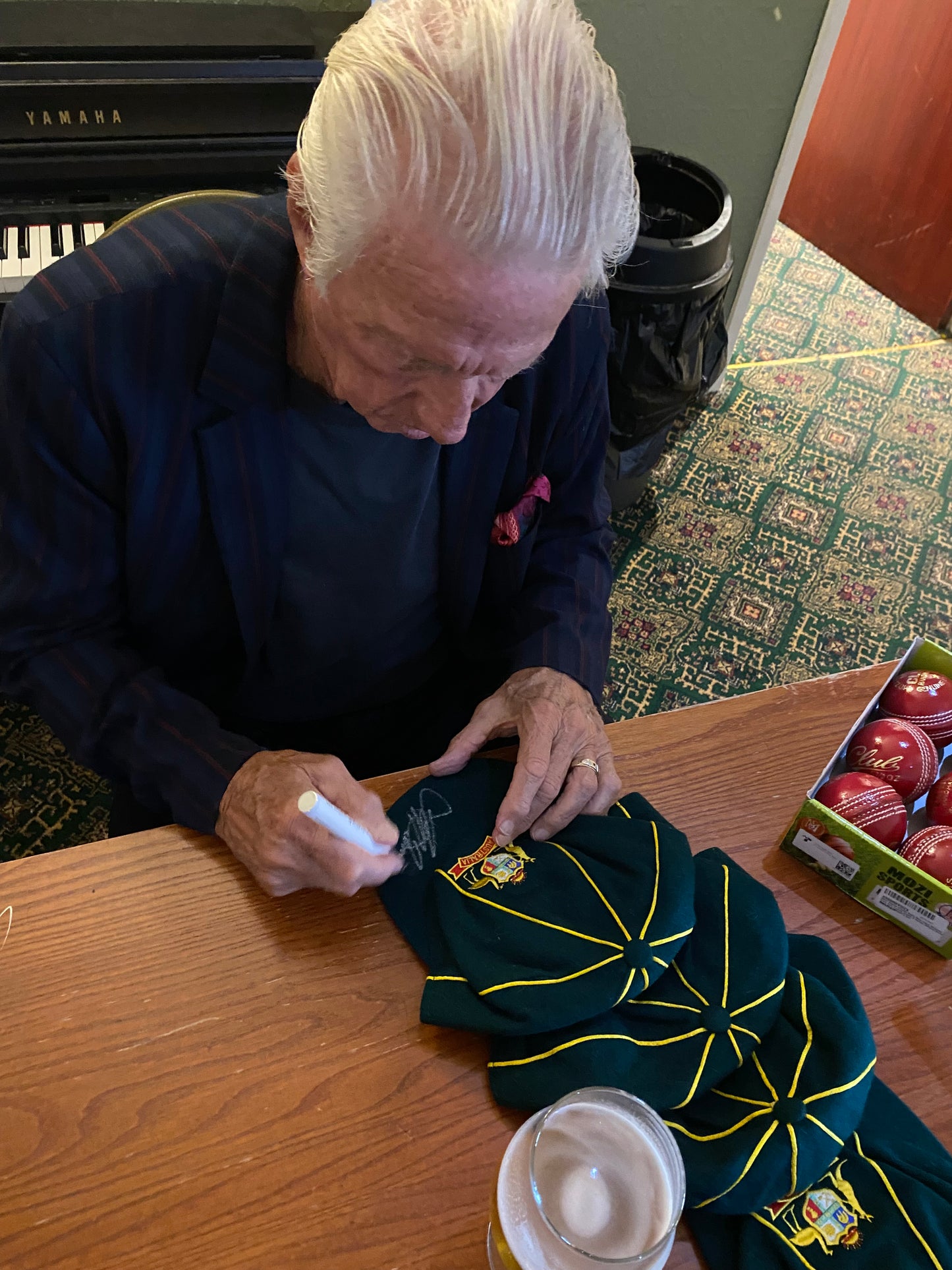 Cricket Australian Jeff Thomson personally signed Australia Cap
