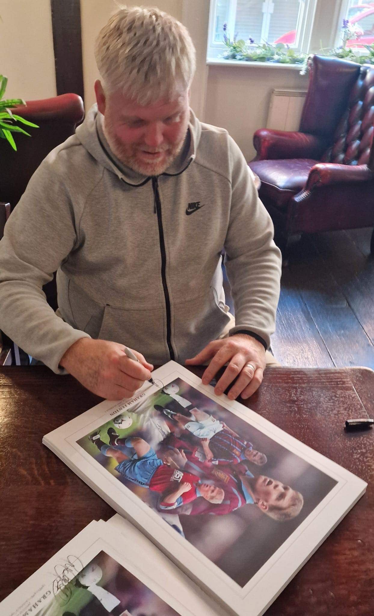 Aston Villa Graham Fenton personally signed limited edition print