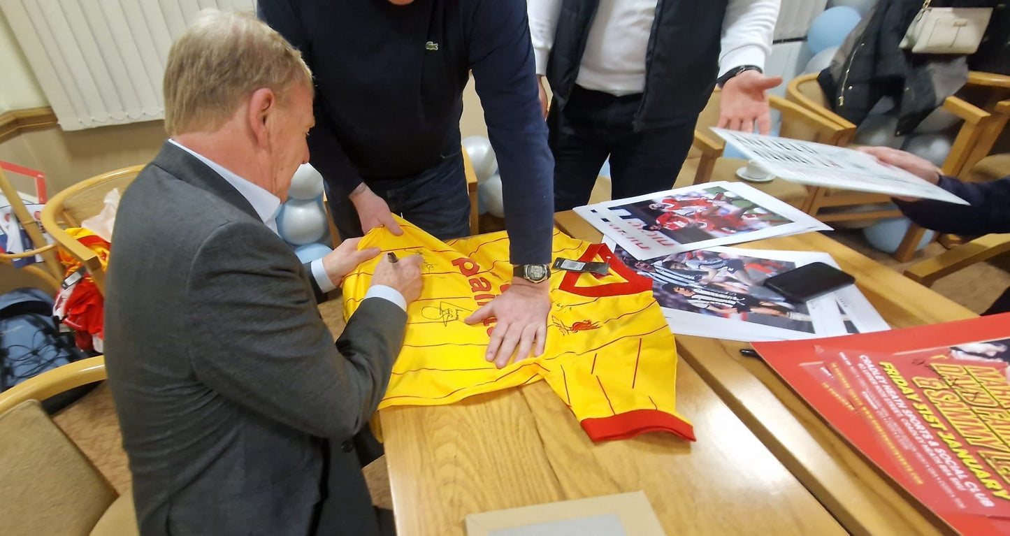 Liverpool 1982 shirt personally signed by legends Phil Thompson, Sammy Lee, Mark Lawrenson & David Fairclough