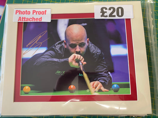 Snooker Luca Brecel personally signed photograph