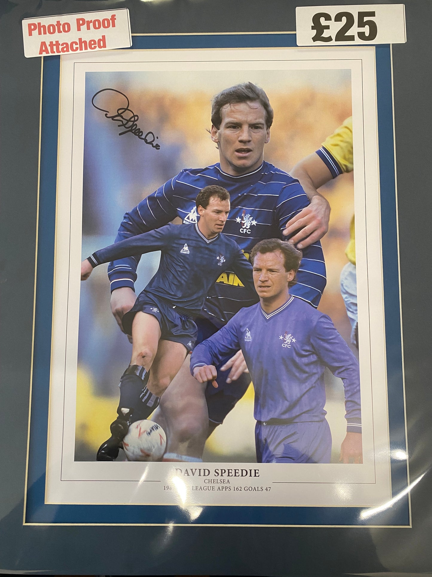 Chelsea David Speedie personally signed limited edition print