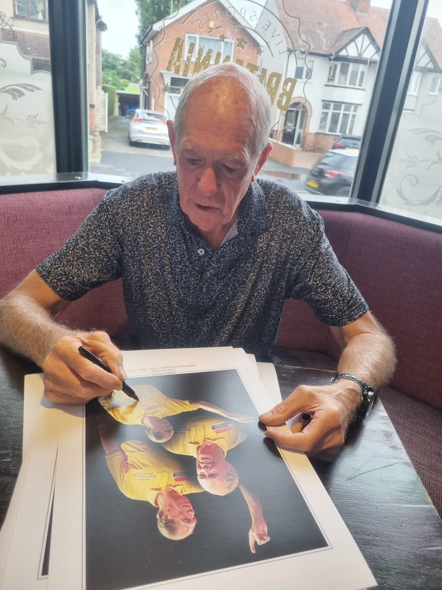 Darts John Lowe MBE personally signed limited edition print