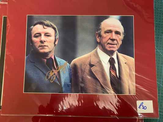 Manchester United Manager Tommy Docherty personally signed photograph