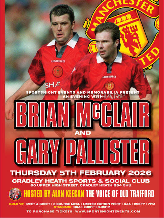An Evening with Manchester United Legends Brian McClair & Gary Pallister