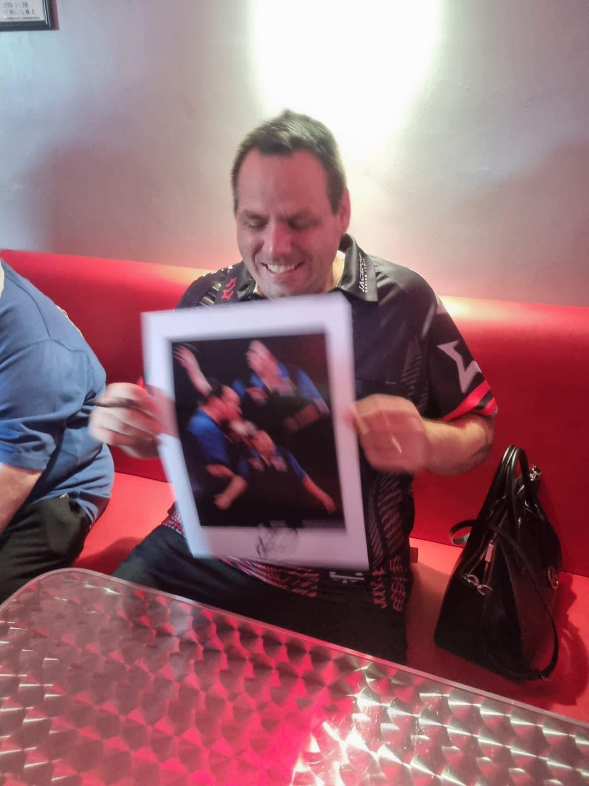 Darts Adrian Lewis personally signed limited edition print