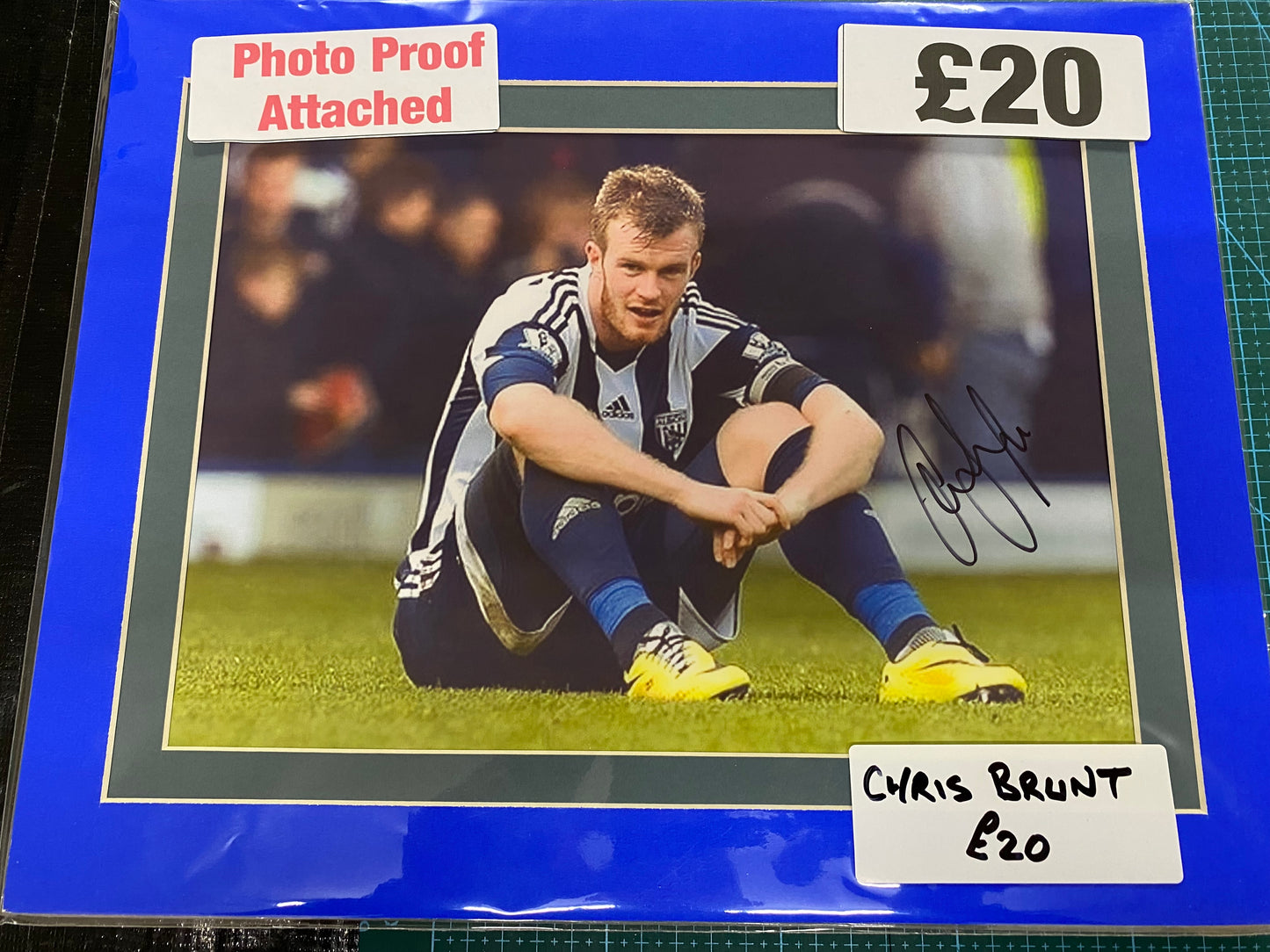 West Bromwich Albion Chris Brunt personally signed photograph