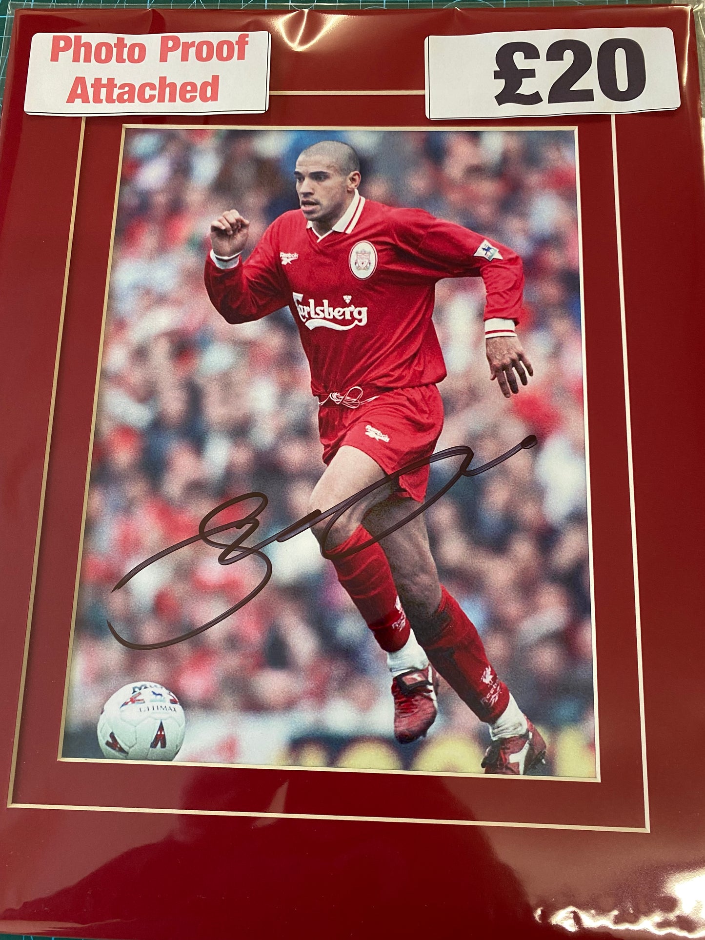 Liverpool Stan Colleymore personally signed photograph