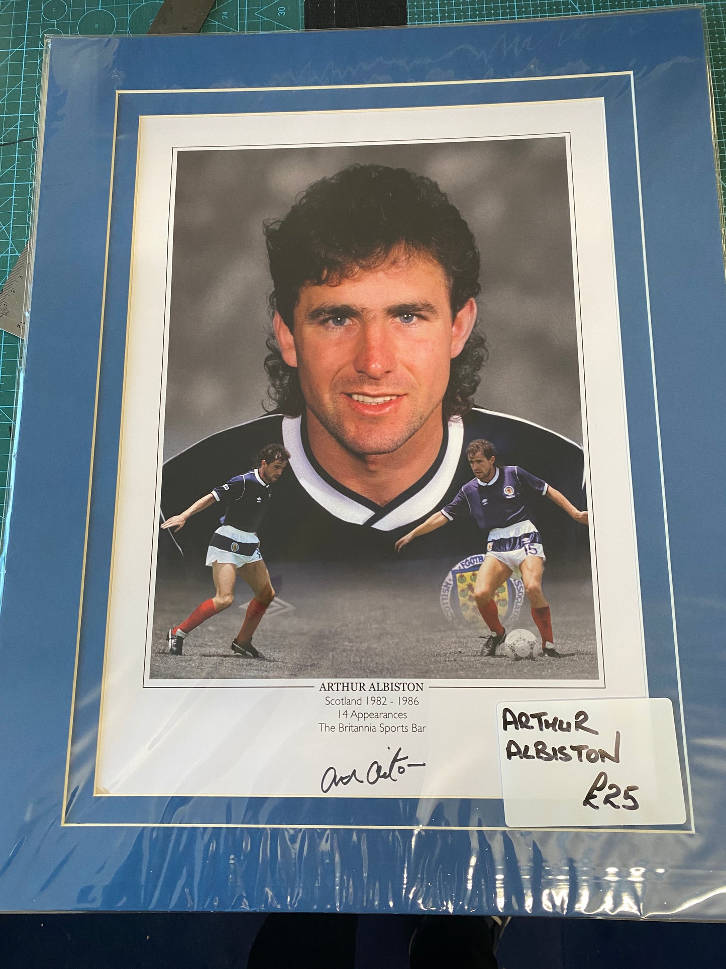 Scotland Arthur Albiston personally signed limited edition print