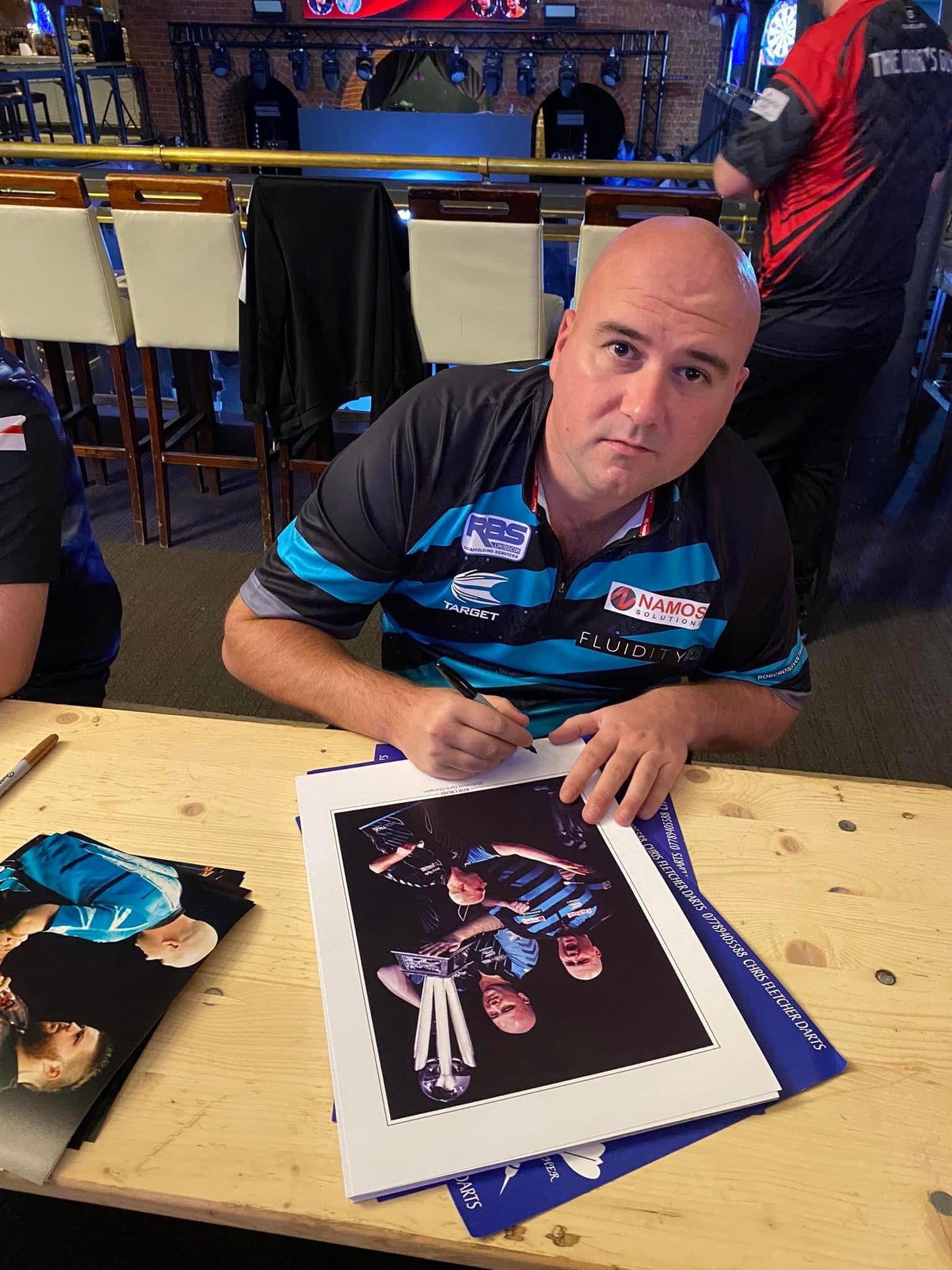 Darts Rob Cross & Michael Smith personally signed photograph