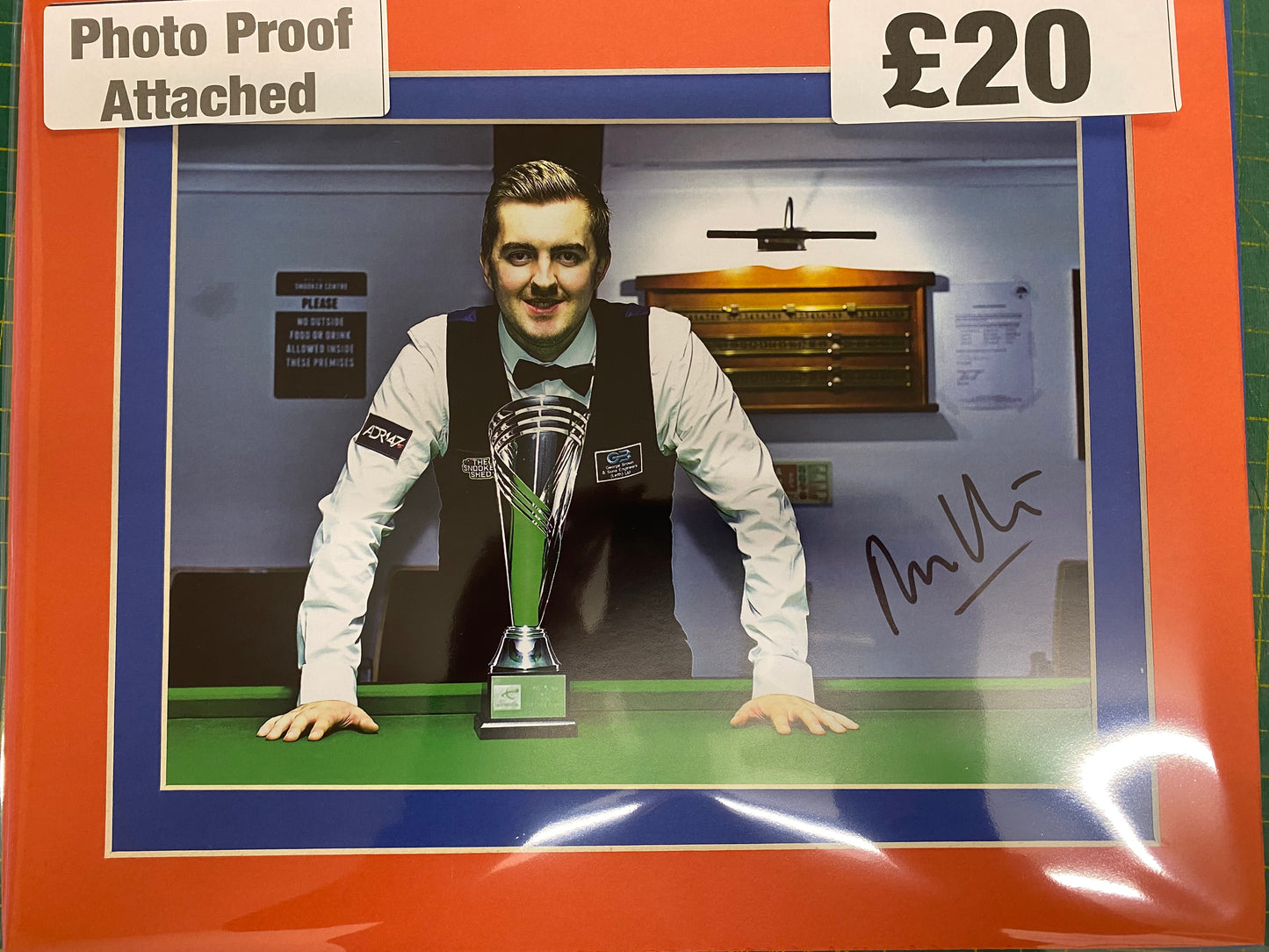 Snooker Ross Muir personally signed photograph