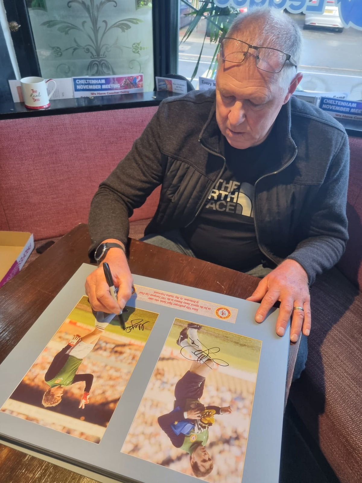 Jimmy Rimmer Today Aston Villa 1982 European Cup Jimmy Rimmer & Nigel Spink personally si ...