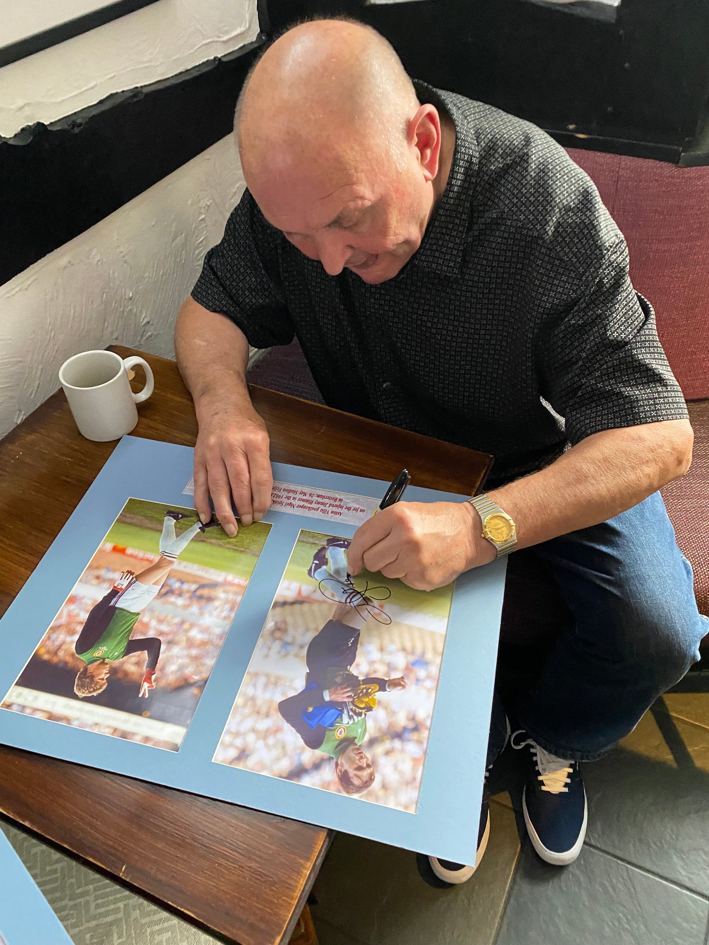 Aston Villa 1982 European Cup Jimmy Rimmer & Nigel Spink personally si ...
