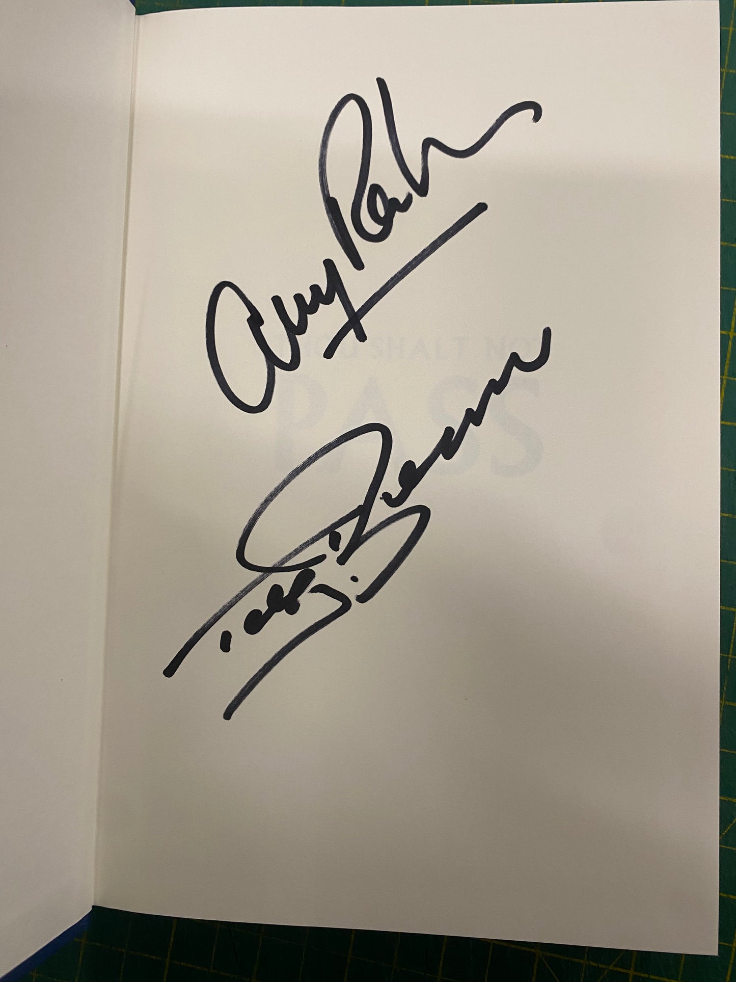 West Bromwich Albion Ally Robertson autobiography Thou Shalt Not Pass personally signed by Ally Robertson & Tony Brown