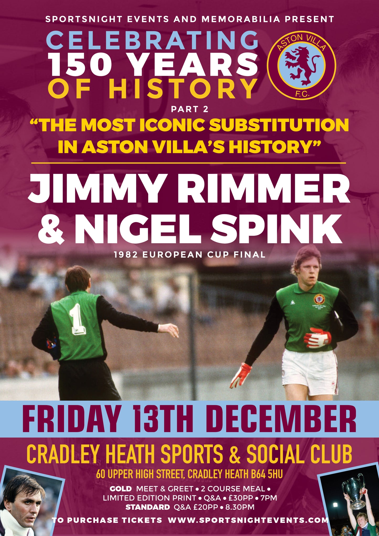 An Evening With Jimmy Rimmer & Nigel Spink