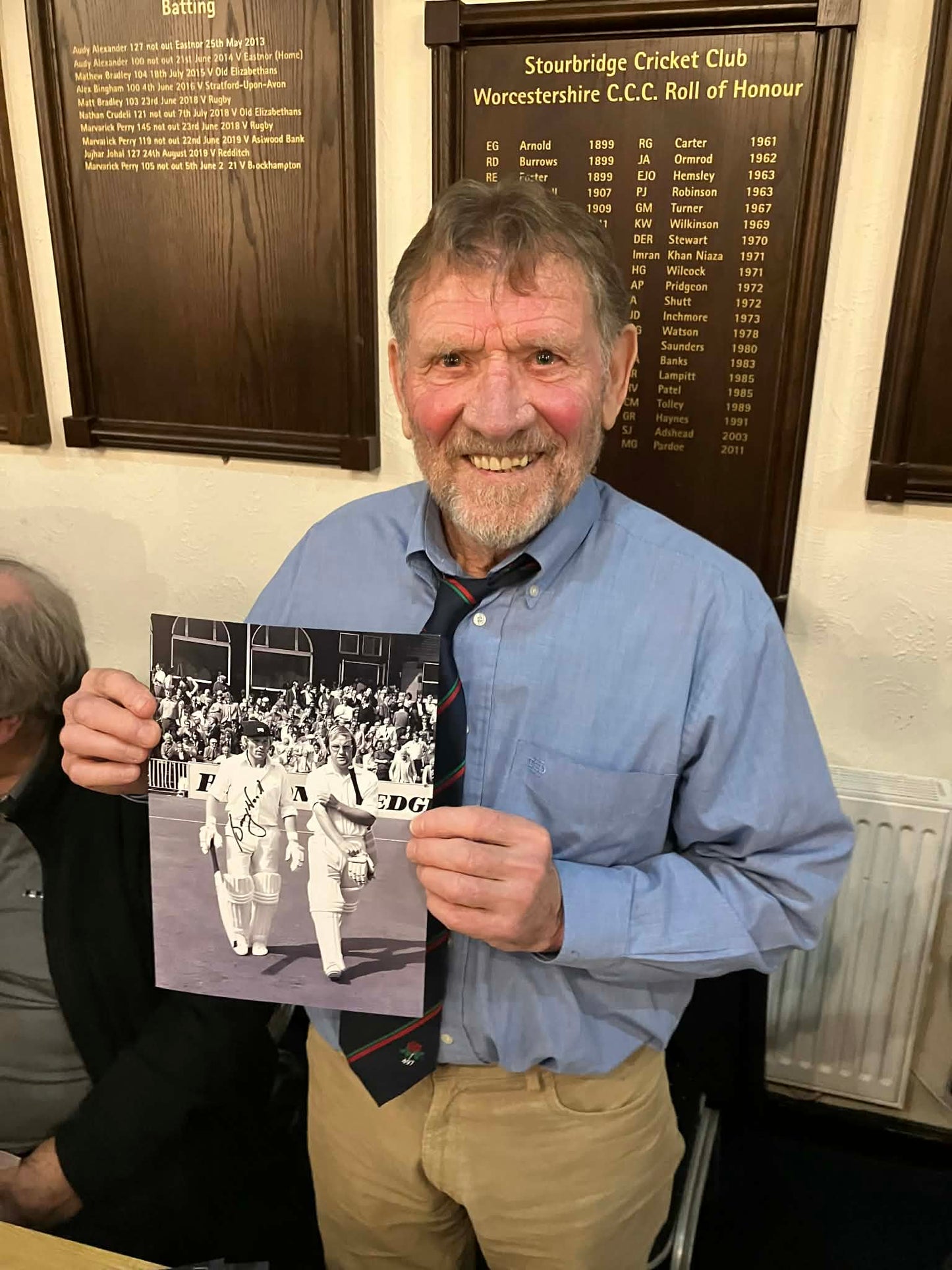 Cricket Lancashire England Cricketer Barry Wood personally signed photograph