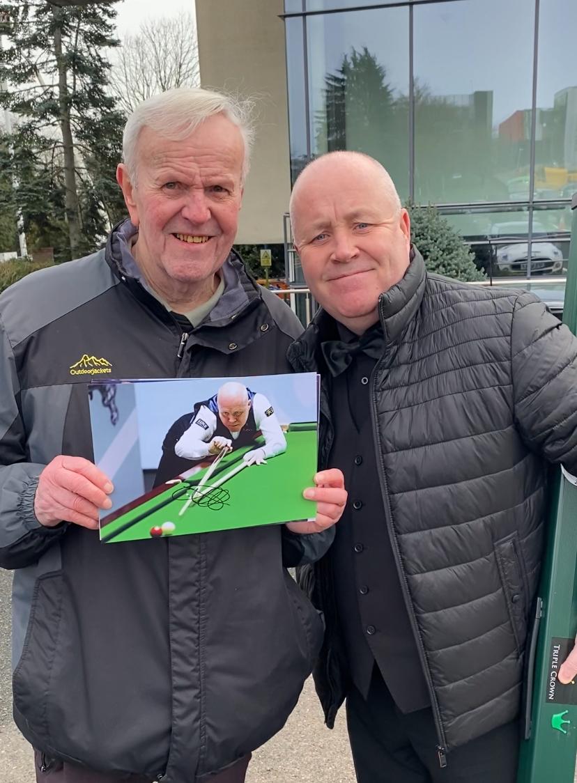 Snooker John Higgins personally signed photograph
