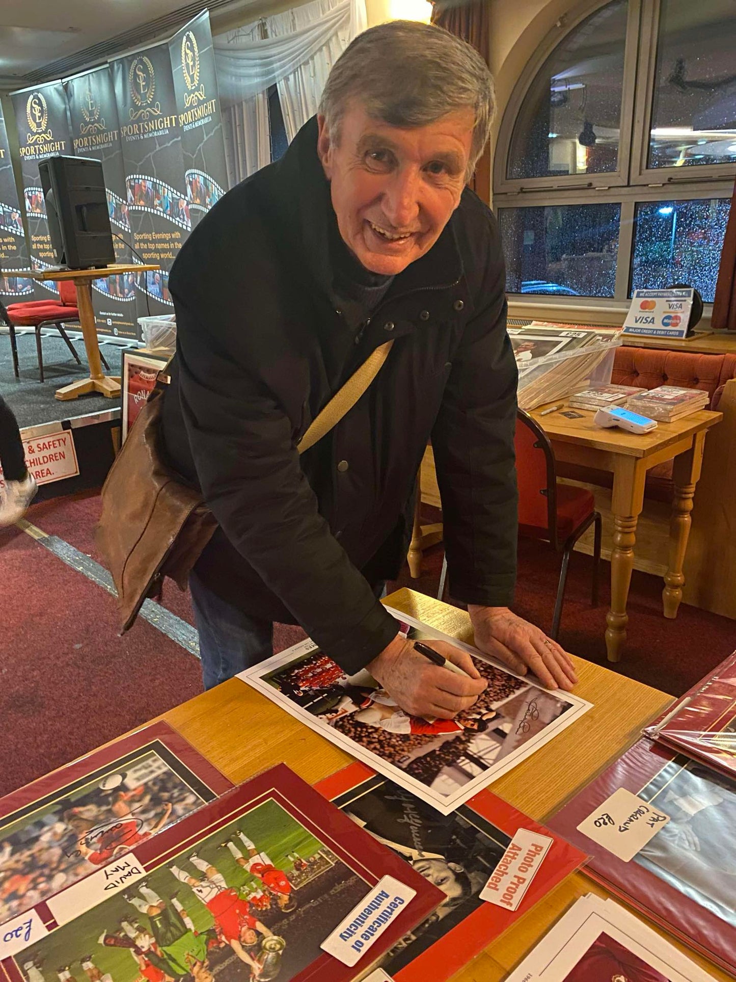 Manchester United Steve James personally signed montage