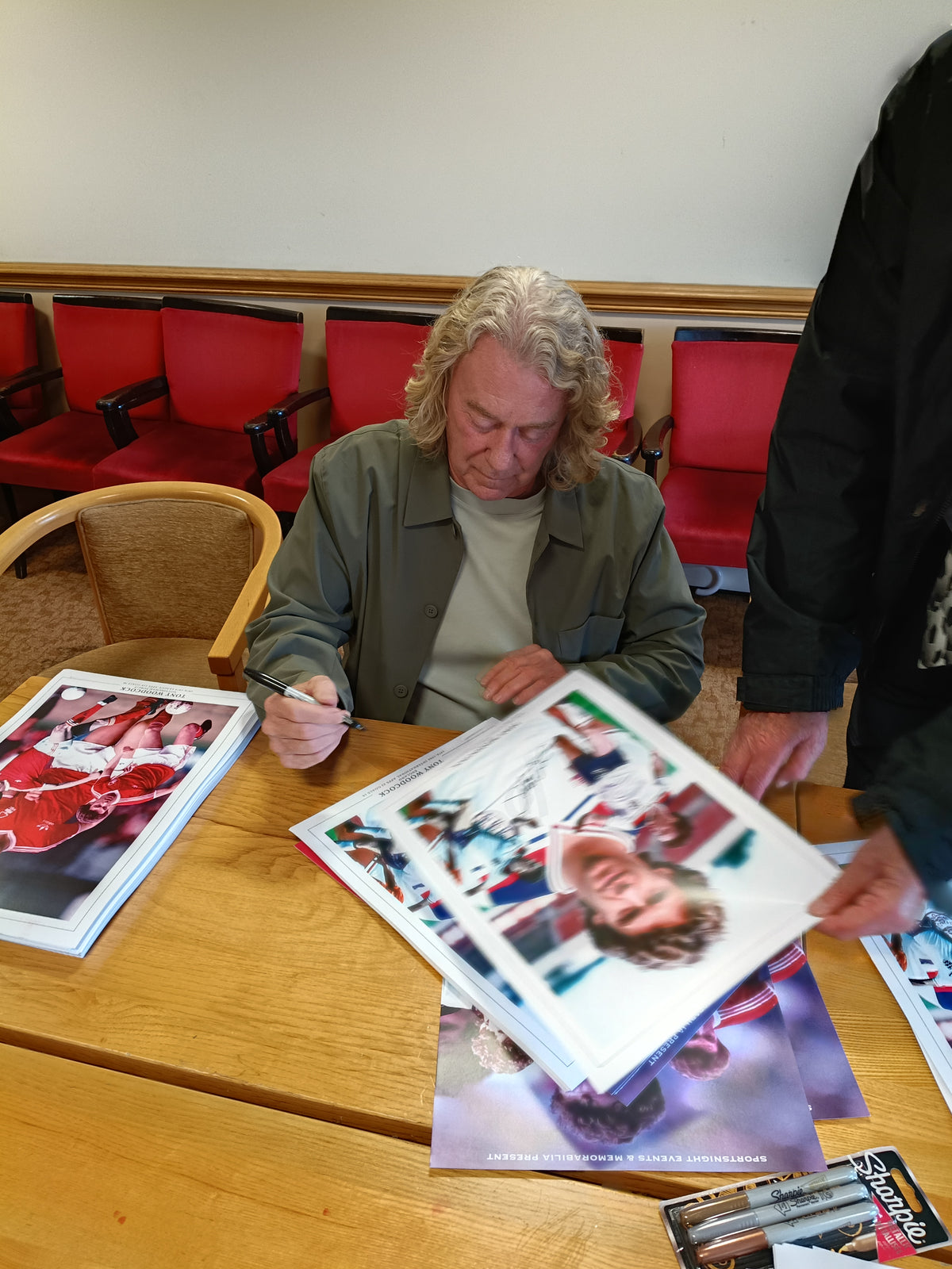England Tony Woodcock personally signed montage
