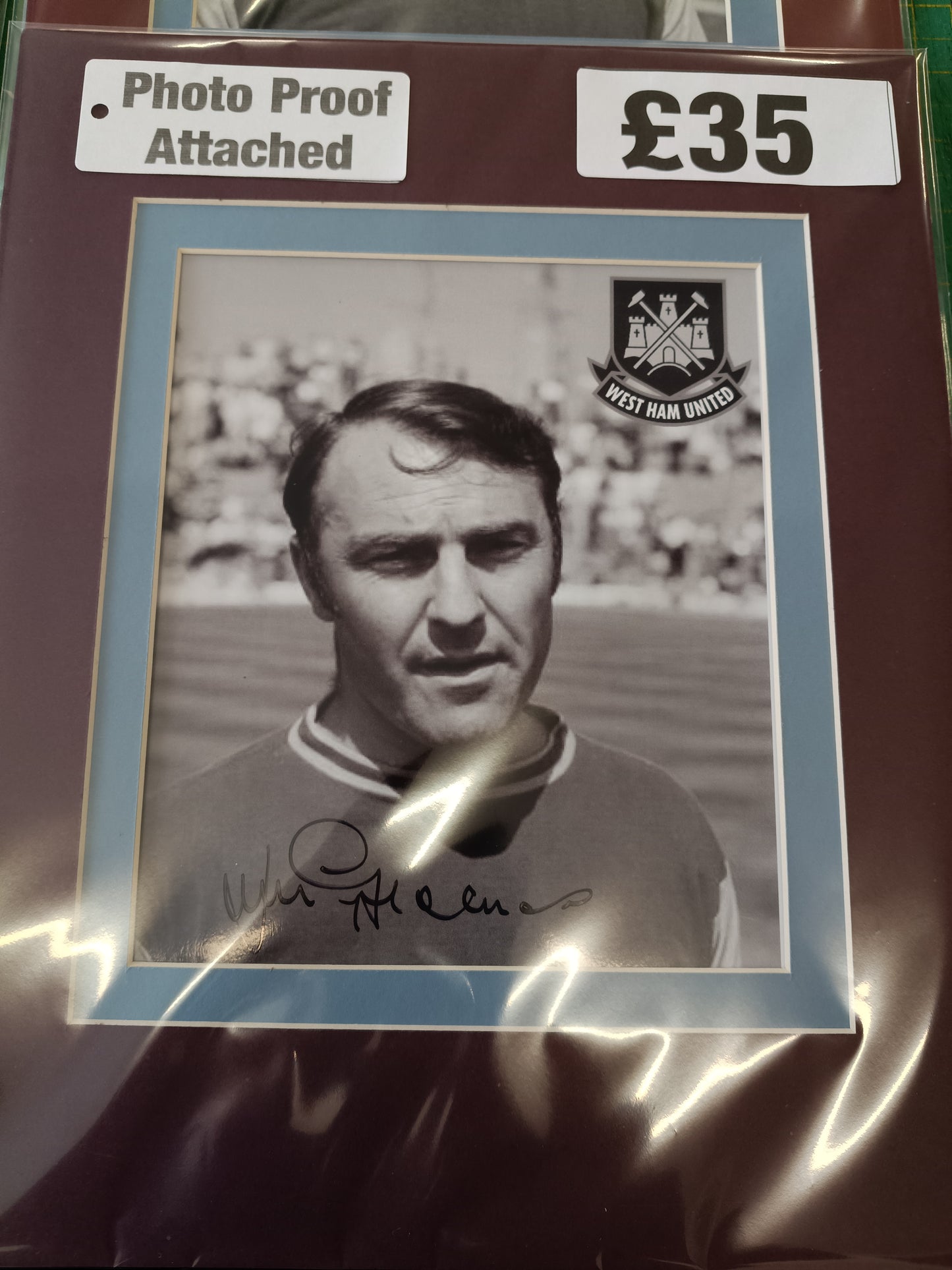 West Ham United personally signed Jimmy Greaves photo