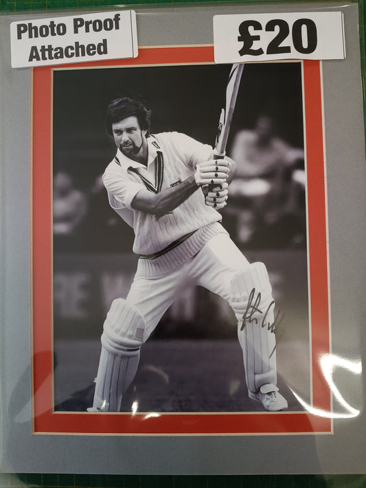 Cricket Peter Willey personally signed photograph