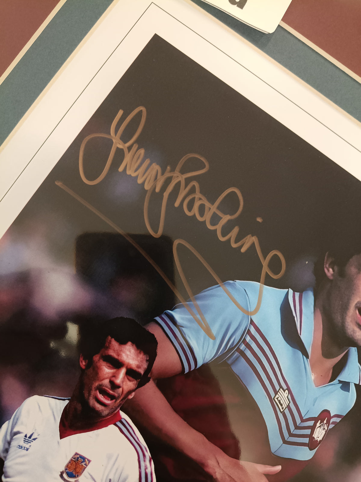 West Ham Trevor Brooking personally signed montage