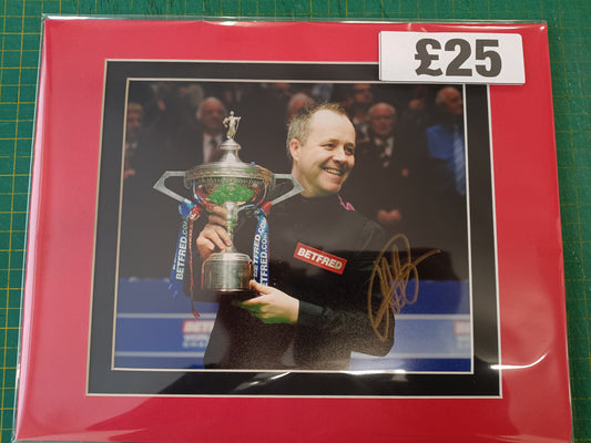 Snooker John Higgins personally signed photograph