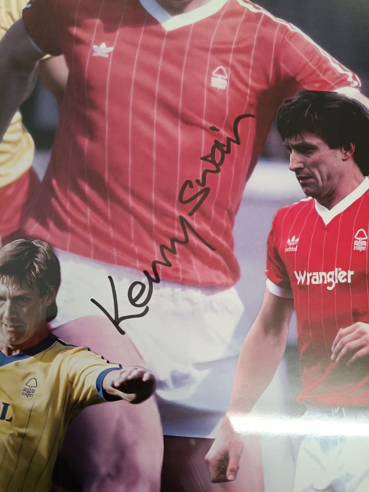 Nottingham Forest Kenny Swain personally signed montage