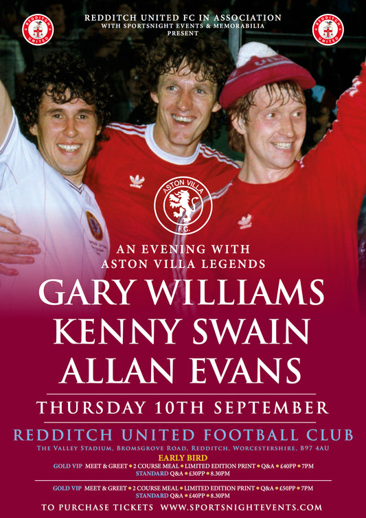 An Evening with Gary Williams, Kenny Swain & Allan Evans