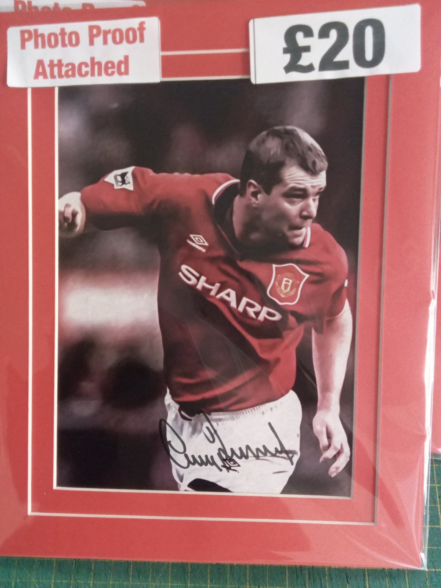 Manchester United Gary Pallister personally signed photograph