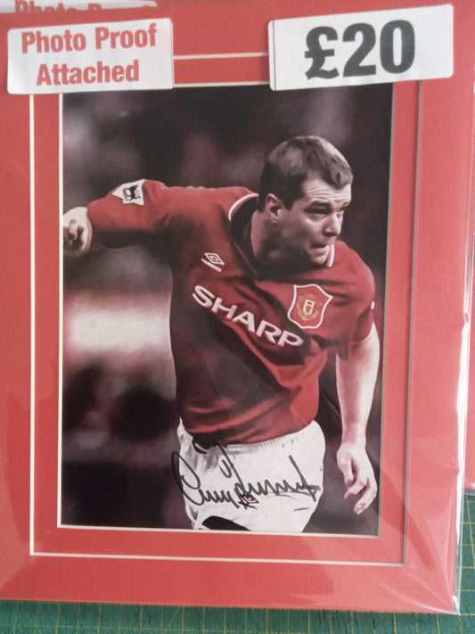 Manchester United Gary Pallister personally signed photograph