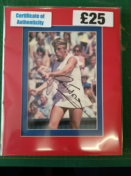 Tennis Ann Jones personally signed photo 1969 Wimbledon ladies champion