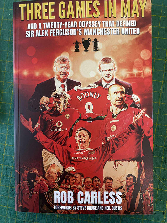 Manchester United Three Games in May personally signed by Gary Pallister and Brian McClair
